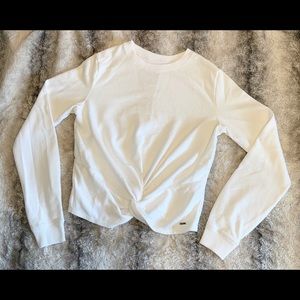 Juniors Hollister Twist-Front Sweatshirt